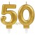 Zahlenkerzen Sparkling Celebration 50, Kerzen zum 50. Geburtstag und Jubiläum