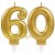 Zahlenkerzen Sparkling Celebration 60, Kerzen zum 60. Geburtstag und Jubiläum