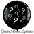 Gender Reveal Luftballon, Latex 90 cm Ø, 1 Stück, schwarz, bedruckt mit Fragezeichen