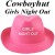 Girls Night Out Cowboyhut Pink zu Hen Party, Junggesellinnenabschied