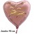 Goldene Hochzeit, rosegoldener Jumbo Herzballon aus Folie mit Helium, 50 Jahre