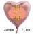 Großer Herzluftballon Roségold zum 82. Geburtstag, 71 cm, Rosa-Gold