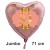 Großer Herzluftballon Roségold zum 84. Geburtstag, 71 cm, Rosa-Gold