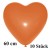Riesen-Herzluftballons Orange 10 Stück, 60 cm Ø, Heliumqualität