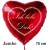 Großer Herzluftballon in Rot "Ich liebe Dich!" Sternchenherz