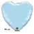 Großer Herzluftballon aus Folie, 90 cm, Hellblau