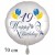 Happy Birthday Balloons. Großer Luftballon zum 19. Geburtstag mit Helium-Ballongas
