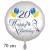 Happy Birthday Balloons. Großer Luftballon zum 20. Geburtstag mit Helium-Ballongas