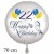 Happy Birthday Balloons. Großer Luftballon zum 22. Geburtstag mit Helium-Ballongas