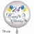 Happy Birthday Balloons. Großer Luftballon zum 24. Geburtstag mit Helium-Ballongas