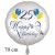 Happy Birthday Balloons. Großer Luftballon zum 25. Geburtstag mit Helium-Ballongas