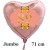 Großer Herzluftballon Roségold zum 89. Geburtstag, 71 cm, Rosa-Gold