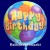 Happy Birthday, großer Folienballon, Rundballon, Balloons, ohne Helium zum Geburtstag