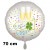 Großer Silvester Luftballon aus Folie, 70 cm "Guten Rutsch!" mit Helium gefüllt