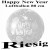 Riesiger Luftballon Silvester, Motiv: Happy New Year, silber, 80 cm