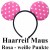 Haarreif mit Mäuseohren Rosa mit weißen Punkten, Hen Party, Junggesellinnenabschied