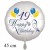 Happy Birthday Balloons Luftballon zum 19. Geburtstag mit Helium-Ballongas