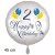 Happy Birthday Balloons Luftballon zum 2. Geburtstag mit Helium-Ballongas