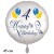 Happy Birthday Balloons Luftballon zum 4. Geburtstag mit Helium-Ballongas