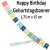 Vintage Geburtstagsbanner, Happy Birthday zum Geburtstag