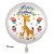 Happy Birthday großer Giraffen Luftballon zum Kindergeburtstag mit Helium