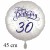 Happy Birthday Konfetti  Luftballon zum 30. Geburtstag mit Helium-Ballongas