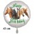 Happy Birthday Pferde Luftballon zum Kindergeburtstag mit Helium