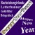 Silvesterdeko Buchstabengirlande Happy New Year, Holografisch