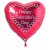 Happy Valentines Day Luftballon mit Herzchen, Herzluftballon zum Valentinstag ohne Helium