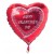 Happy Valentines Day Luftballon, Herzluftballon zum Valentinstag ohne Helium