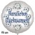 Herzlichen Glückwunsch, Luftballon aus Folie, 45 cm, Satin, ohne Helium