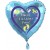 Hurra! Ein kleiner Prinz! Luftballon zu Geburt und Taufe eines Jungen, ohne Helium