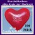 Herzluftballons, 30 cm, Alles Gute zur Hochzeit, 100 Stück, 1-seitig bedruckt