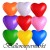 Herzluftballons, Mini, 8-12 cm, 10 Stück, Bunt gemischt
