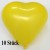 Herzluftballons, Mini, 8-12 cm, 10 Stück, Gelb