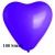 Herzluftballons, Mini, 8-12 cm, 100 Stück, Lila