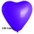 Herzluftballons, Mini, 8-12 cm, 100 Stück, Lila