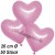 Herzluftballons Metallic, Rosa, 26 cm, 50 Stück
