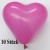 Herzluftballons, Mini, 8-12 cm, 10 Stück, Pink