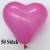 Herzluftballons, Mini, 8-12 cm, 50 Stück, Pink