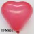 Herzluftballons, Mini-Herzballons 10 Stück, Rot