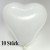 Herzluftballons, Mini, 8-12 cm, 10 Stück, Weiß