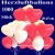 Herzluftballons, 40 cm, 1000 Stück