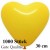 Herzluftballons Gelb 1000 Stück