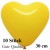 Herzluftballons Gelb 10 Stück