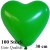 Herzluftballons Grün 100 Stück