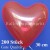 Herzluftballons Kristall-Rot 200 Stück