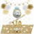 Personalisiertes Deko-Set mit Luftballons zur Hochzeit, Best Wishes mit den Initialen des Brautpaares