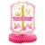 Honigwaben-Tischdeko 1st Birthday Pink & Gold  zum 1. Geburtstag, Mädchen
