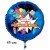 "Hurra - endlich ein Schulkind". Blauer, runder Luftballon inklusive Helium-Ballongas